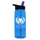 aerial view a group of 26 oz flair tritan water bottle with flip straw lid, image 10 of 14