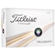 a group of titleist velocity golf balls