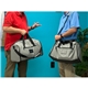 a group of garment duffle bag