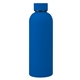 aerial view a blue 17 oz blair recycled stainless steel bottle, image 1 of 2