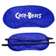 a royal blue dual strap satin eye mask