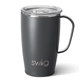 aerial view a gray 18 oz swig life(tm) travel mug, image 1 of 3