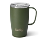 aerial view a olive 18 oz swig life(tm) travel mug, image 1 of 3