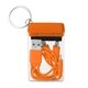 aerial view a orange 4- in -1 charging cable screen cleaner set, image 1 of 3