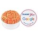 a white tin & red cookie fresh beginnings sugar cookie tin (large)