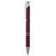 aerial view a burgundy sleek mirage plunger pen, image 1 of 3