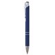aerial view a blue sleek mirage plunger pen, image 1 of 3