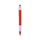 aerial view a frosted red with frosted white trim colored pen with frost clip, image 1 of 3