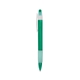 aerial view a frosted green with frosted white trim colored pen with frost clip, image 1 of 3