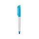 aerial view a blue with matching highlighter trilogy highlighter stylus pen, image 1 of 2