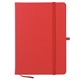aerial view a red rpet journal notebook, image 1 of 3