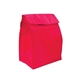 aerial view a red 70d nylon foldable lunch bag, image 1 of 2