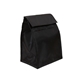 aerial view a black 70d nylon foldable lunch bag, image 1 of 2