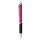 aerial view a pink plastic metallic barrel with textured grip, image 1 of 2
