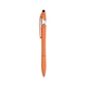 aerial view a metallic orange yoga stylus pen and phone stand, image 1 of 3