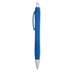 aerial view a blue glaze plunger action medium point pen, image 1 of 4