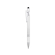 aerial view a metallic silver rexton touch stylus pen, image 1 of 3