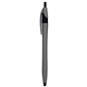 aerial view a gray ellie rubberized dart pen, image 1 of 3