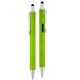 aerial view a lime green 4- in -1 carpenter stylus pen, image 1 of 3