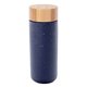 aerial view a cobalt 10 oz speckled stoneware tumbler, image 1 of 2