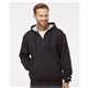 a group of champion - cotton max hooded quarter - zip sweatshirt