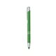 aerial view a green dash rubberized aluminum stylus pen, image 1 of 4