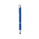 aerial view a royal blue dash rubberized aluminum stylus pen, image 1 of 4