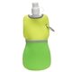 aerial view a lime green flex water bottle with neoprene insulator, image 1 of 2
