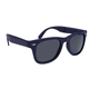 aerial view a navy polycarbonate uva uvb protection folding malibu sunglasses, image 1 of 5