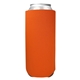 aerial view a orange 24 oz foam tall boy can cooler, image 1 of 2
