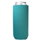 aerial view a turquoise 24 oz foam tall boy can cooler, image 1 of 2
