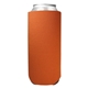aerial view a tx orange 24 oz foam tall boy can cooler, image 1 of 2