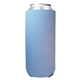 aerial view a carolina blue 24 oz foam tall boy can cooler, image 1 of 2