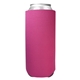 aerial view a magenta 24 oz foam tall boy can cooler, image 1 of 2