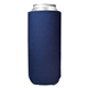 aerial view a navy 24 oz foam tall boy can cooler, image 1 of 2