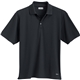 Men aerial view a black (995) mens moreno short sleeve performance polo, image 1 of 4