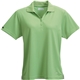 aerial view a green tea (651) womens moreno short sleeve performance polo, image 1 of 4
