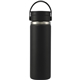 aerial view a black hydro flask(r) wide mouth 20 oz bottle with flex sip lid(tm), image 1 of 8