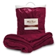 a burgundy soft touch luxury blanket