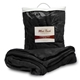 a black soft touch luxury blanket