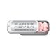 a silver & cinnamon flavor option promotional 2 x 1 small silver rectangular slider tin with mints with your logo