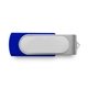 a pms blue 072 c bellwood domed swing swivel usb flash drives