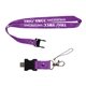 aerial view a pms 2593c berkeley custom printed lanyard usb flash drive, image 1 of 4