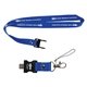 aerial view a pms 286c berkeley custom printed lanyard usb flash drive, image 1 of 9