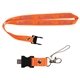 aerial view a pms orange 021 c berkeley custom printed lanyard usb flash drive, image 1 of 2