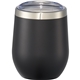 aerial view a black corzo copper vacuum insulated cup 12oz, image 1 of 3