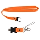 aerial view a pms orange 021 c berkeley custom printed lanyard usb flash drive, image 2 of 2