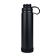 aerial view a black ecovessel(r) boulder 24 oz vacuum insulated water bottle, image 1 of 8