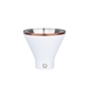 aerial view a white snowfox(r) 8 oz vacuum insulated martini cup, image 1 of 5