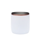 aerial view a white snowfox(r) 11 oz vacuum insulated whiskey rocks tumbler, image 1 of 6